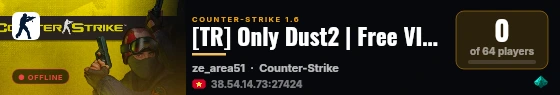 [TR] Only Dust2 | Free VIP | NoLag live status badge