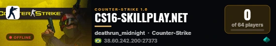 CS16-SKILLPLAY.NET live status badge