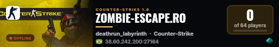 ZOMBIE-ESCAPE.RO live status badge