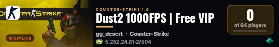 Dust2 1000FPS | Free VIP live status badge