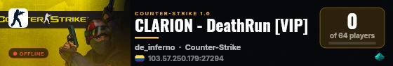 CLARION - DeathRun [VIP] live status badge