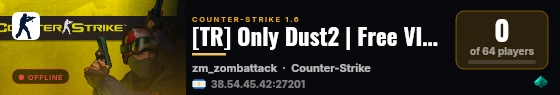 [TR] Only Dust2 | Free VIP | NoLag live status badge