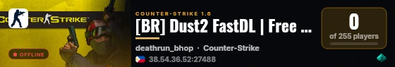 [BR] Dust2 FastDL | Free VIP 24/7 live status badge