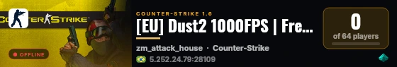 [EU] Dust2 1000FPS | Free VIP live status badge
