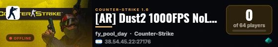 [AR] Dust2 1000FPS NoLag | Free VIP live status badge