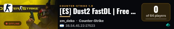 [ES] Dust2 FastDL | Free VIP live status badge