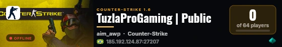 TuzlaProGaming | Public live status badge