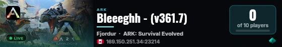 Bleeeghh - (v361.7) live status badge