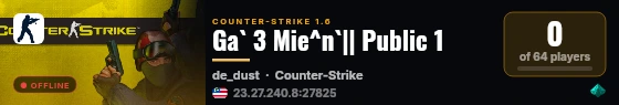 Ga` 3 Mie^n`|| Public 1 live status badge