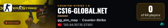 CS16-GLOBAL.NET live status badge