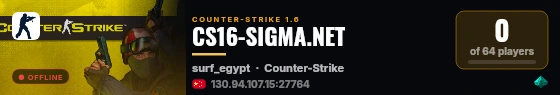 CS16-SIGMA.NET live status badge
