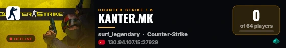 KANTER.MK live status badge