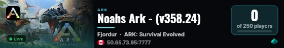 Noahs Ark - (v358.24) live status badge