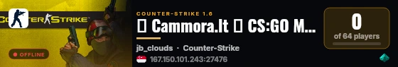 亗 Cammora.lt 亗 CS:GO MOD | PUBLIC| VIP | Skins live status badge
