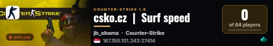 csko.cz  |  Surf speed live status badge
