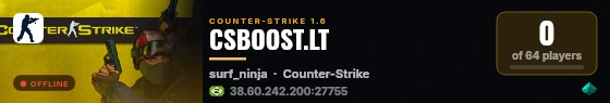 CSBOOST.LT live status badge