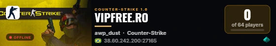 VIPFREE.RO live status badge