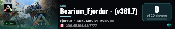 Bearium_Fjordur - (v361.7) live status badge