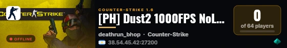 [PH] Dust2 1000FPS NoLag | Free VIP live status badge