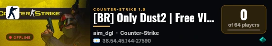 [BR] Only Dust2 | Free VIP 24/7 live status badge