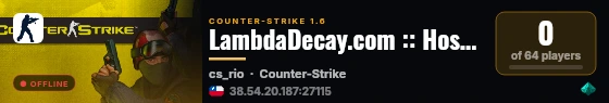 LambdaDecay.com :: Hostage Tourney [DE] live status badge