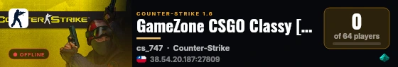 GameZone CSGO Classy [Skins ,Gloves ,Agents] | Gaming-Zone.info live status badge