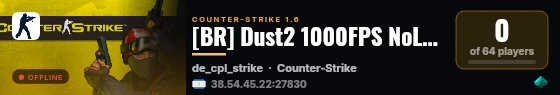 [BR] Dust2 1000FPS NoLag | Free VIP live status badge