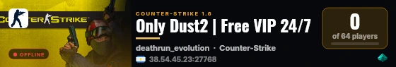 Only Dust2 | Free VIP 24/7 live status badge