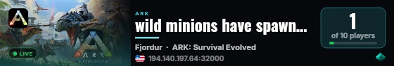 wild minions have spawned - (v361.7) live status badge