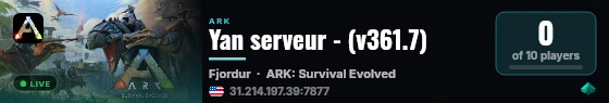 Yan serveur - (v361.7) live status badge