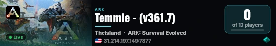 Temmie - (v361.7) live status badge