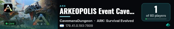 ARKEOPOLIS Event Cavemans Dungeon - (v361.7) live status badge