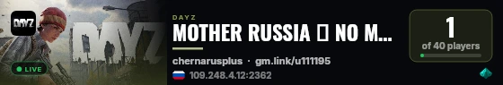 MOTHER RUSSIA ┃ NO MODS ┃VANILLA┃HARDCORE 1st Person Only live status badge
