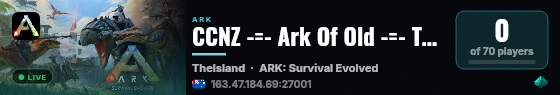 CCNZ -=- Ark Of Old -=- The Island - (v361.7) live status badge