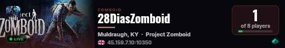 28DiasZomboid live status badge