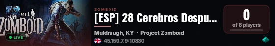 [ESP] 28 Cerebros Después [RP] [PVE] live status badge