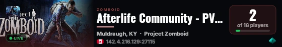 Afterlife Community - PVE - Fresh Wipe - Player Economy- 20Yrs live status badge