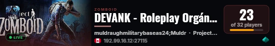 DEVANK - Roleplay Orgánico live status badge