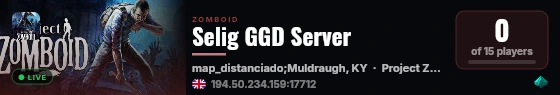 Selig GGD Server live status badge