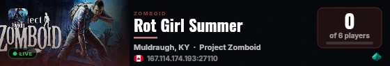 Rot Girl Summer live status badge