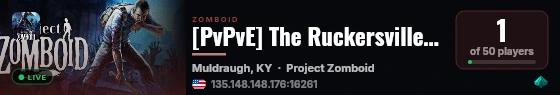 [PvPvE] The Ruckersville Zombie Survivors Network live status badge