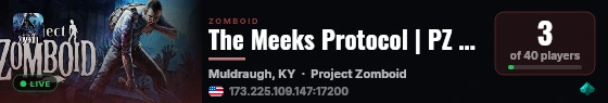 The Meeks Protocol | PZ Community live status badge