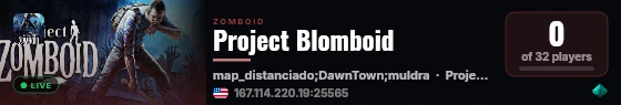 Project Blomboid live status badge