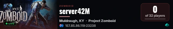 server42M live status badge