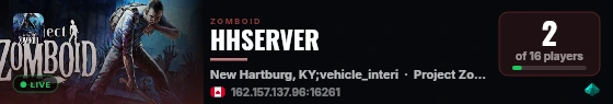 HHSERVER live status badge