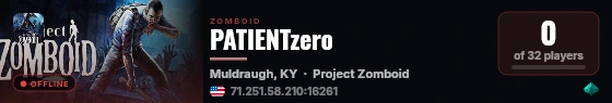 PATIENTzero live status badge