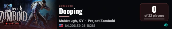 Dooping live status badge