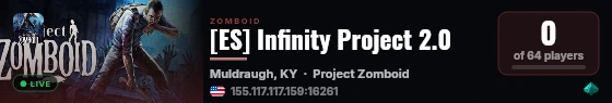 [ES] Infinity Project 2.0 live status badge
