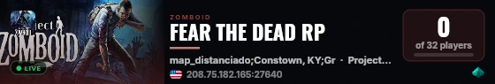 FEAR THE DEAD RP live status badge