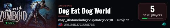 Dog Eat Dog World live status badge